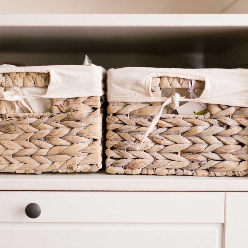 [LVW-DEC-PANIER] Paniers de rangement en osier, lot de deux